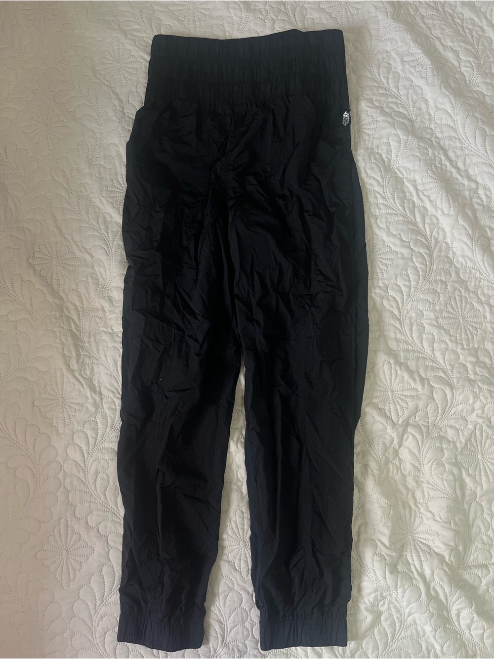 Free People Movement The Way Home Parachute Jogger Pants small Black High
Rise